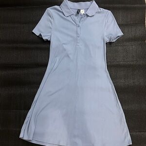 Girls H&M Light Blue Polo Dress